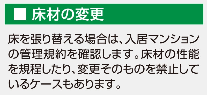 床材の変更