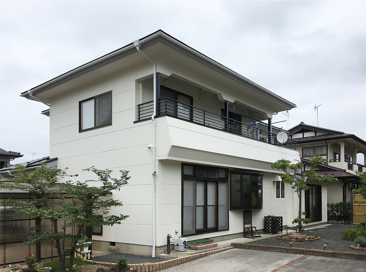 福島県O邸 外装リフォーム 115万円／工期20日間 施工後