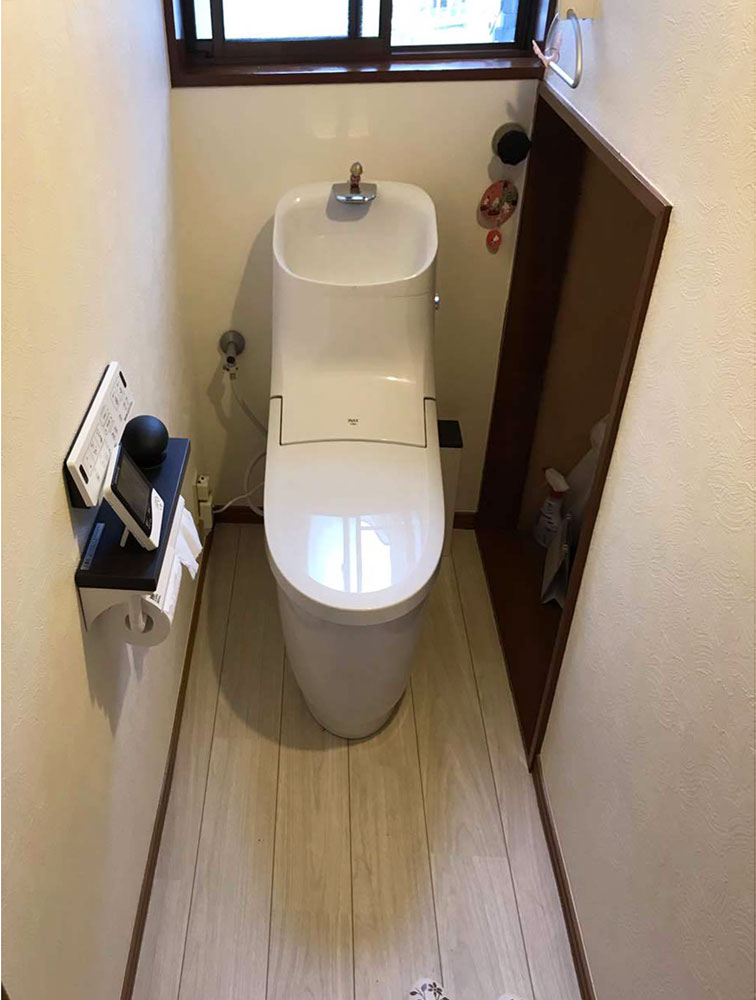 泉区O邸 トイレリフォーム 25万円／工期1日 施工後