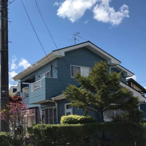 外壁の色も変えて爽やかな雰囲気に🏠外壁塗装リフォーム