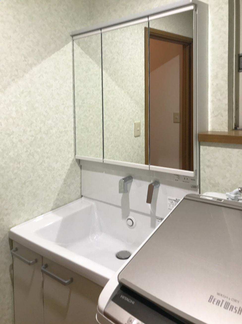 K様邸 洗面所リフォーム 約24万円／工期5日間 施工後