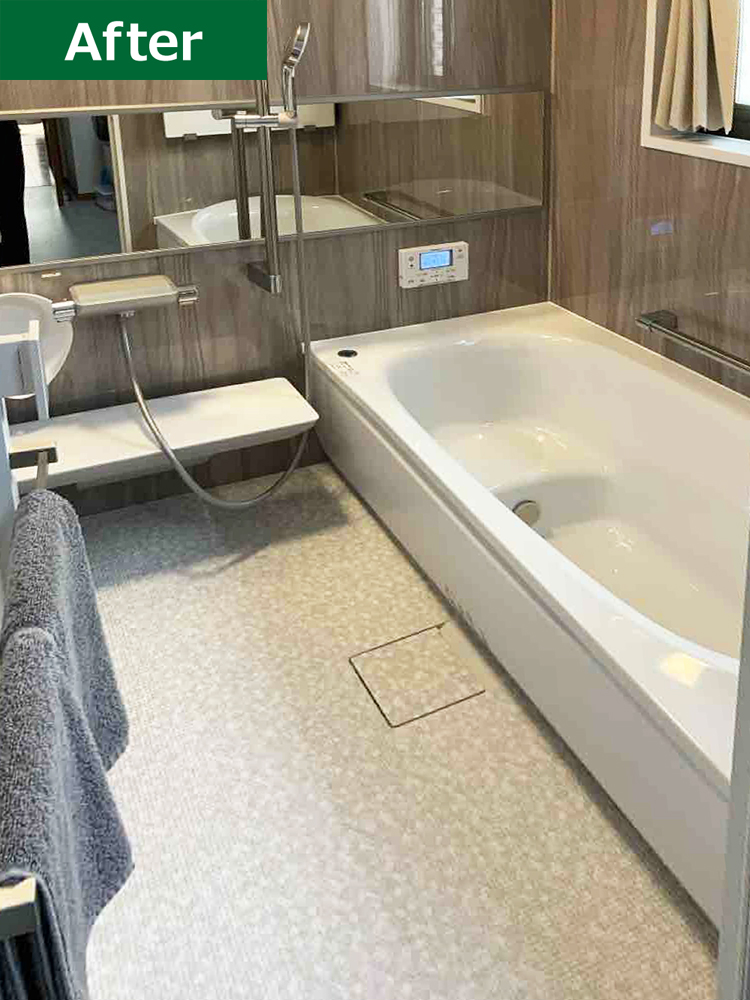 仙台市O様邸 お風呂リフォーム 約110万円／工期約15日間 施工後
