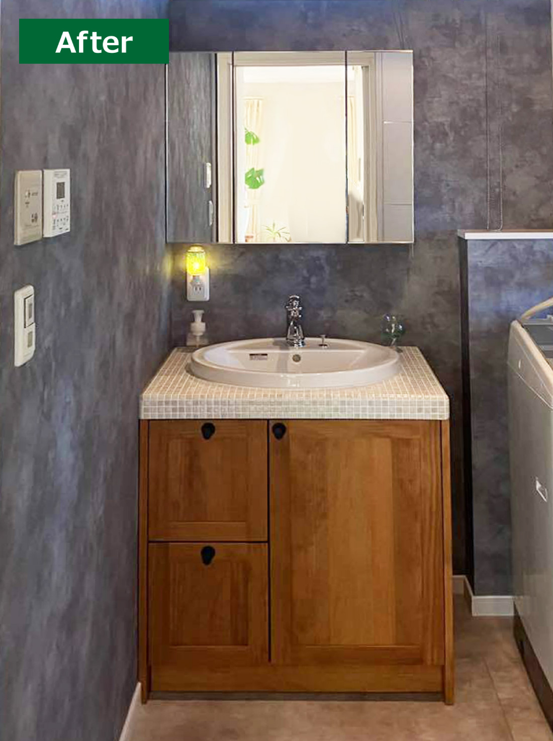 泉区W様邸 洗面所リフォーム 約60万円/工期2日間 施工後