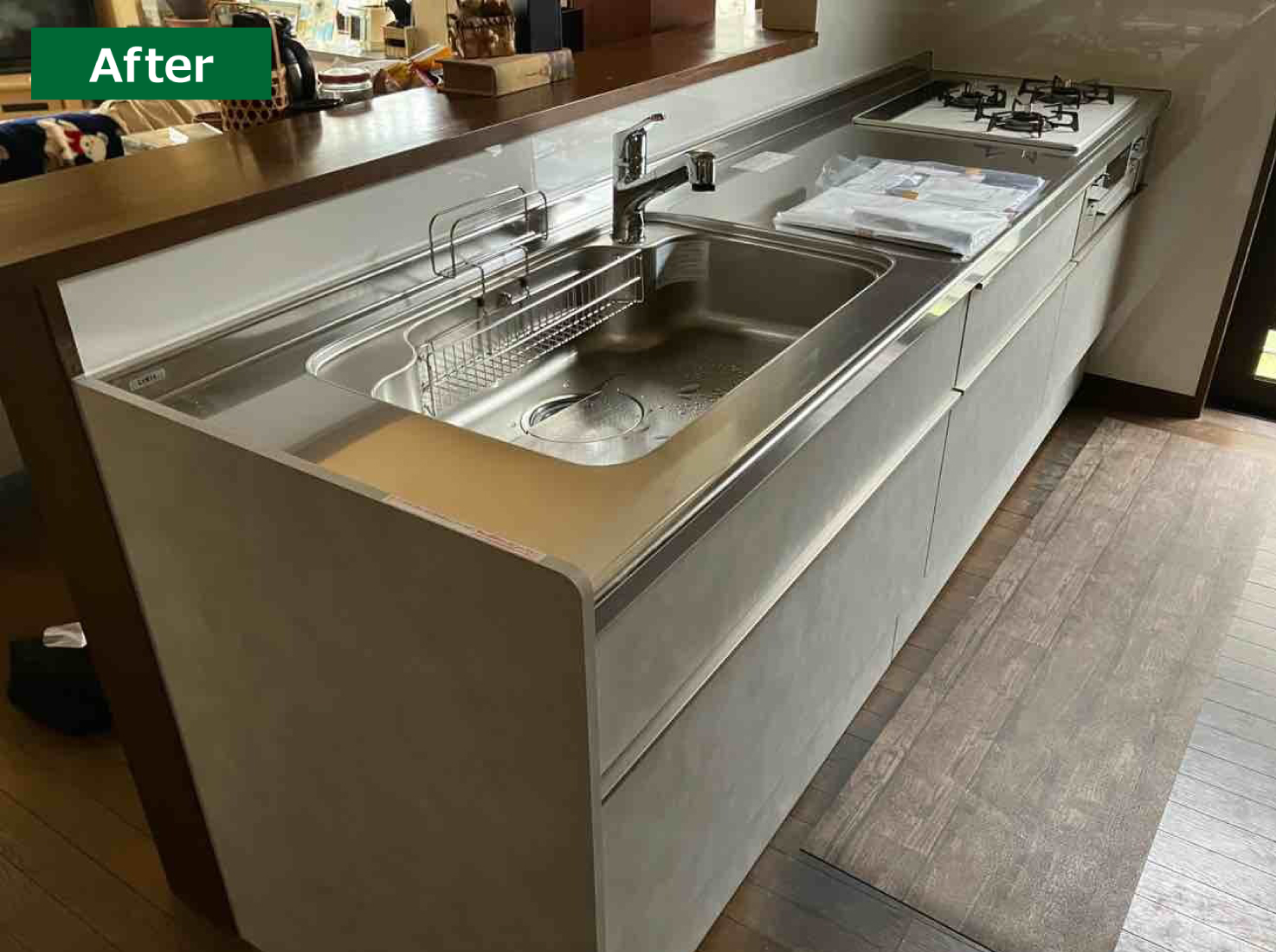 富谷市M様邸 キッチンリフォーム 14日間 施工後