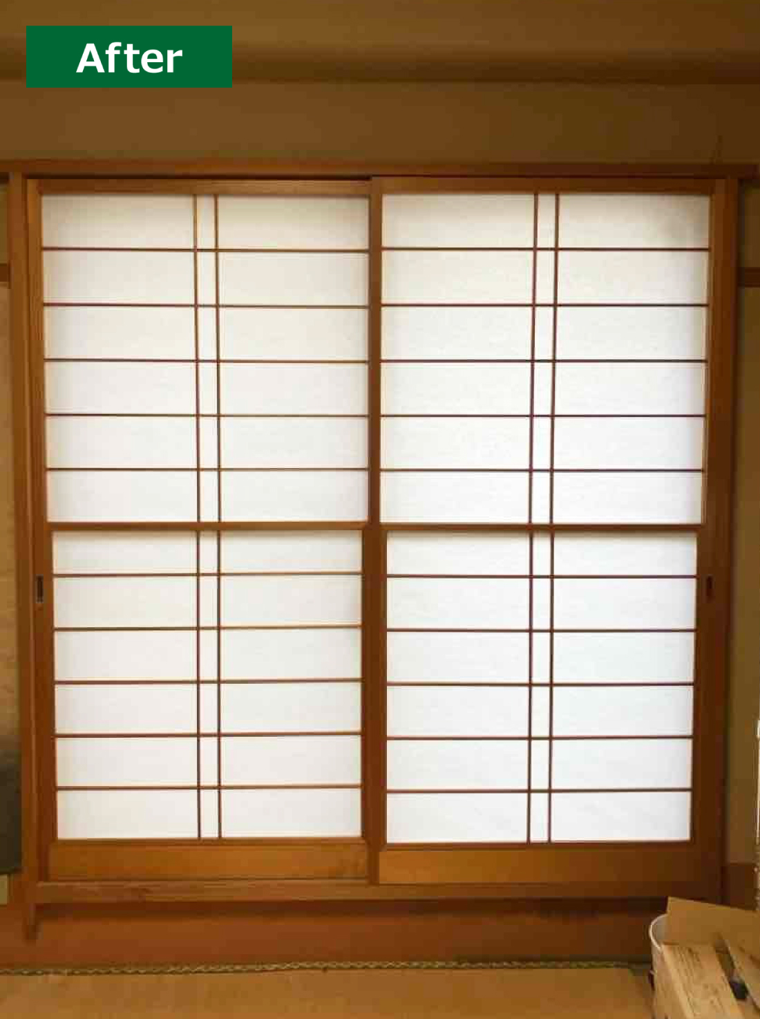 青葉区W様邸 障子リフォーム ２万円／工期1日間 施工後