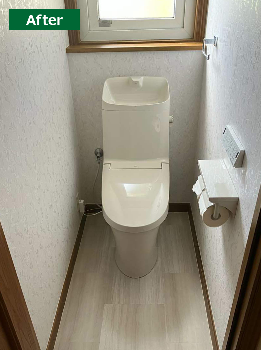 富谷市X様邸 トイレリフォーム 約26万円／工期2日間 施工後