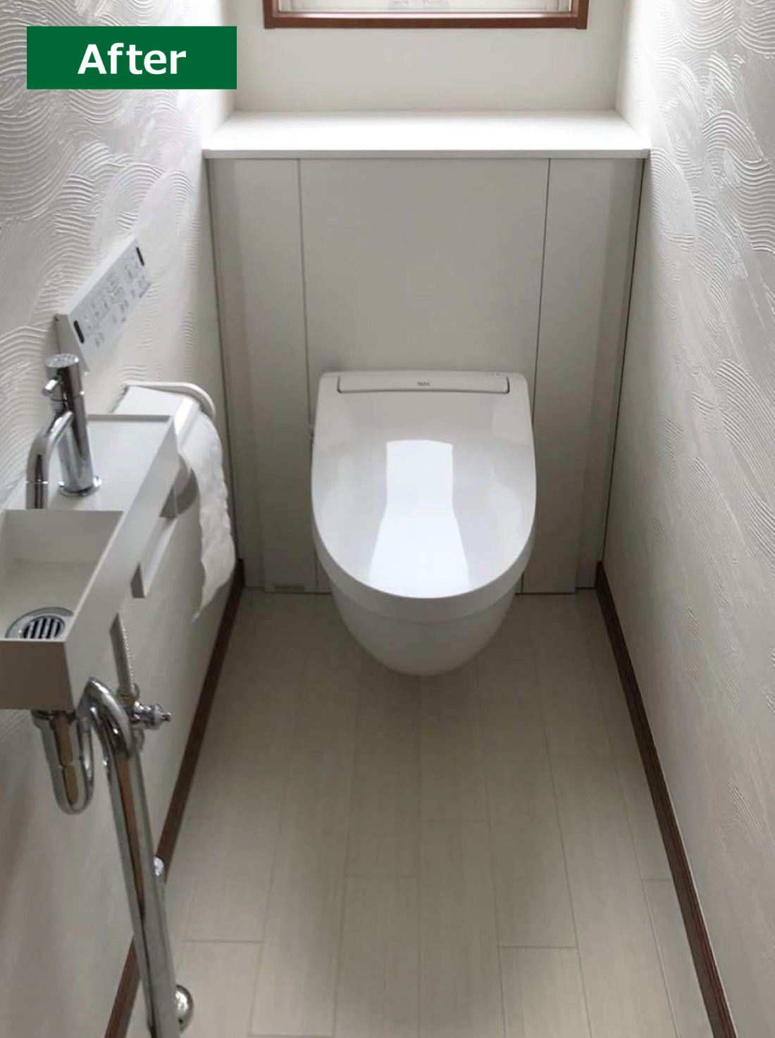 S様邸 トイレリフォーム 約80万円／工期3日間 施工後