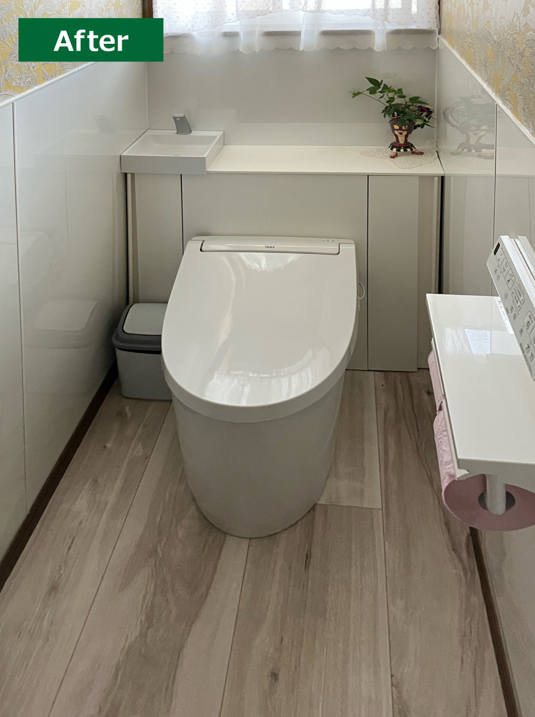 太白区X様邸 トイレリフォーム 約60万円／工期2日間 施工後