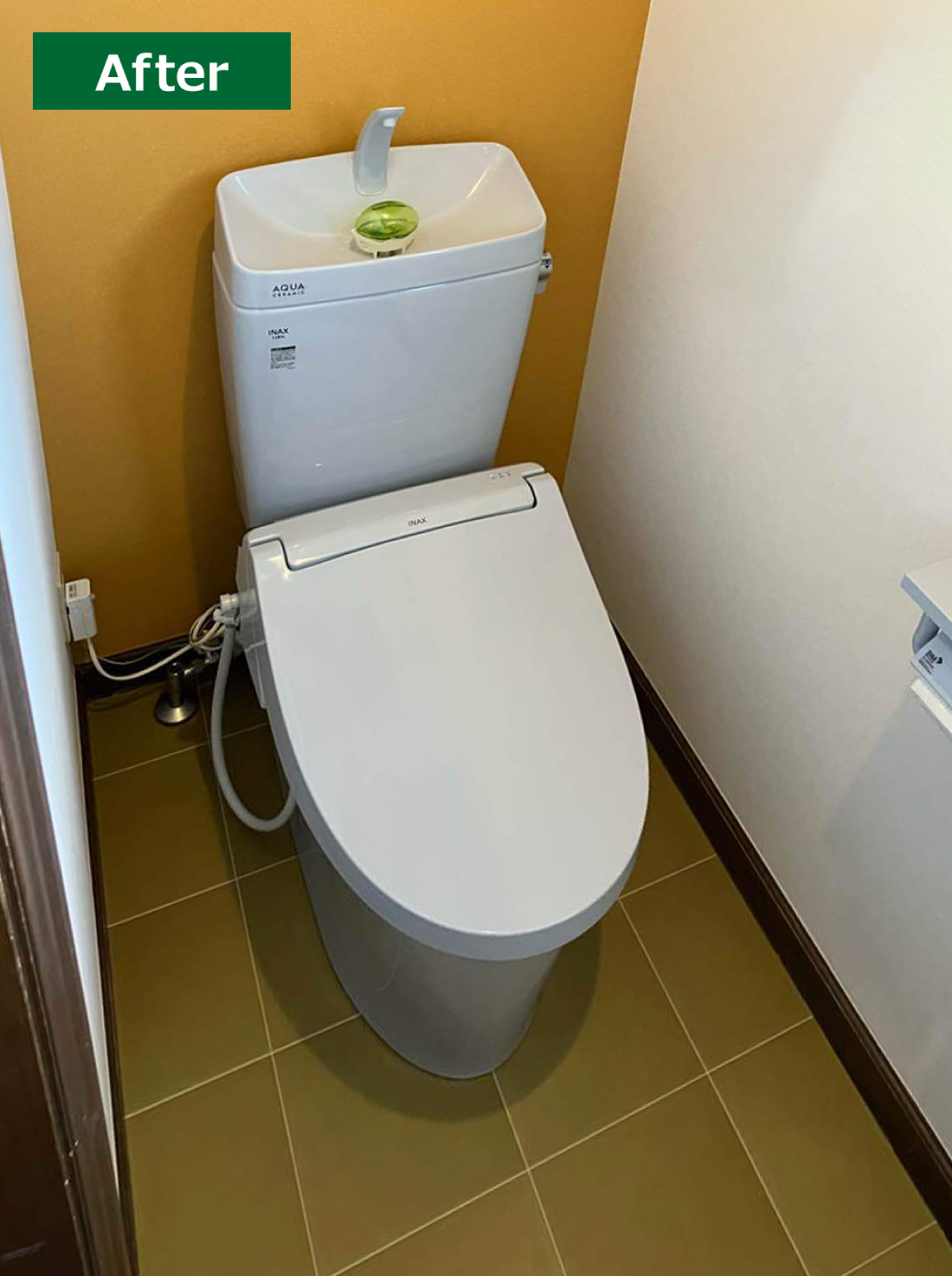 X様邸 トイレリフォーム 60万円/工期2日 施工後